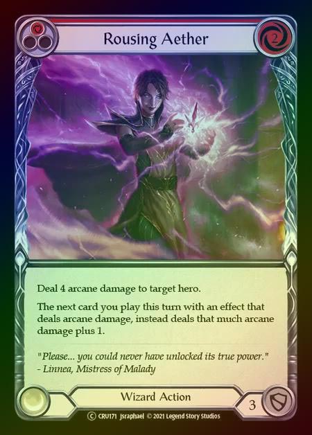 【RF】[Wizard] Rousing Aether [UL-CRU171-C] (red) Rainbow Foil