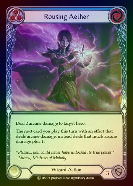 【RF】[Wizard] Rousing Aether [UL-CRU173-C] (blue) Rainbow Foil