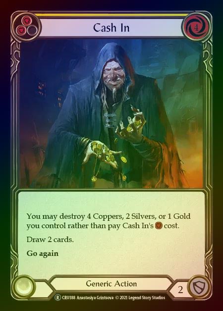 【RF】[Generic] Cash In [UL-CRU188-R] (yellow) Rainbow Foil