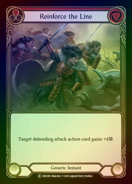 【RF】[Generic] Reinforce the Line [UL-CRU189-R] (red) Rainbow Foil
