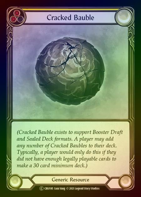 【RF】[Generic] Cracked Bauble [UL-CRU195-C] (yellow) Rainbow Foil