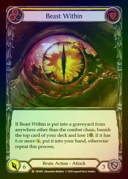 【RF】[Brute] Beast Within [1st-CRU_007-M] Rainbow Foil