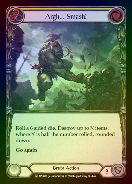 【RF】[Brute] Argh... Smash! [1st-CRU_009-M] Rainbow Foil