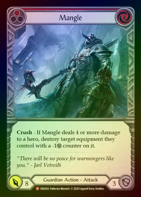 【RF】[Guardian] Mangle [1st-CRU_026-M] Rainbow Foil