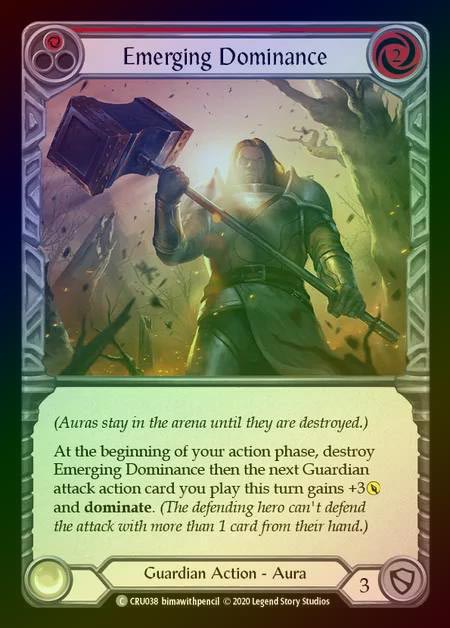 【RF】[Guardian] Emerging Dominance (red) [1st-CRU_038-C] Rainbow Foil