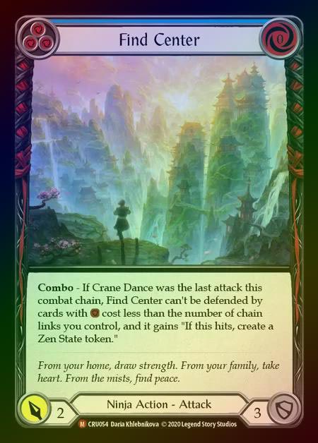 【RF】[Ninja] Find Center [1st-CRU_054-M] Rainbow Foil