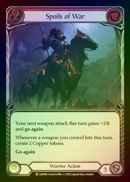 【RF】[Warrior] Spoils of War [1st-CRU_084-M] Rainbow Foil