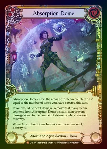 【RF】[Mechanologist] Absorption Dome [1st-CRU_104-M] Rainbow Foil
