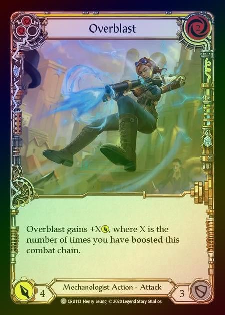 【RF】[Mechanologist] Overblast (yellow) [1st-CRU_113-C] Rainbow Foil