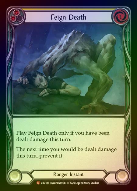【RF】[Ranger] Feign Death [1st-CRU_125-M] Rainbow Foil