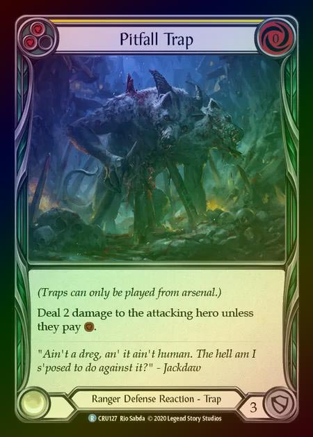 【RF】[Ranger] Pitfall Trap (yellow) [1st-CRU_127-R] Rainbow Foil