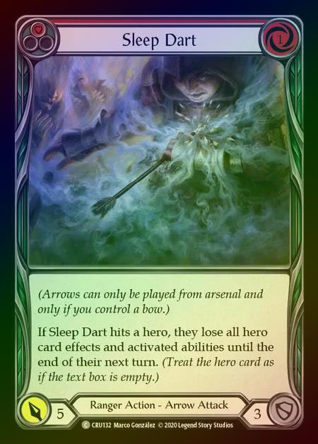 【RF】[Ranger] Sleep Dart (red) [1st-CRU_132-C] Rainbow Foil