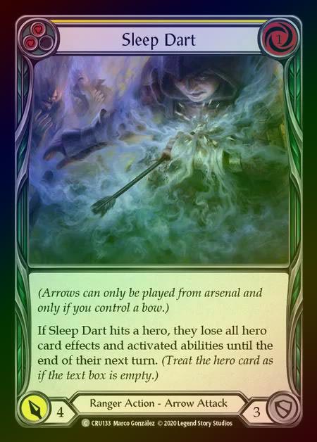 【RF】[Ranger] Sleep Dart (yellow) [1st-CRU_133-C] Rainbow Foil