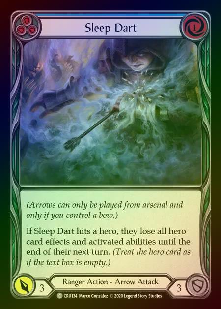 【RF】[Ranger] Sleep Dart (blue) [1st-CRU_134-C] Rainbow Foil