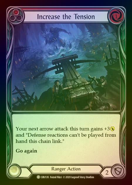 【RF】[Ranger] Increase the Tension (red) [1st-CRU_135-C] Rainbow Foil