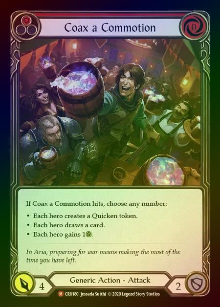 【RF】[Generic] Coax a Commotion [1st-CRU_180-M] Rainbow Foil