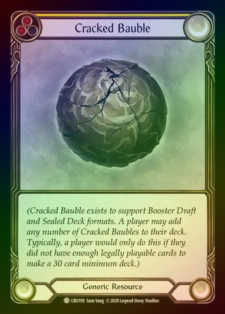【RF】[Generic] Cracked Bauble (yellow) [1st-CRU_195-C] Rainbow Foil