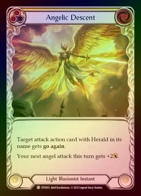 【RF】[Light Illusionist] Angelic Descent [DTD033-C] (yellow) Rainbow Foil