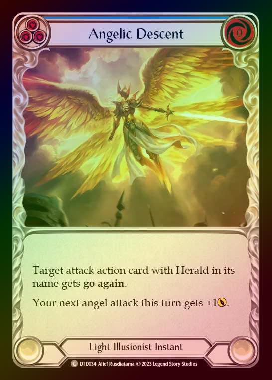 【RF】[Light Illusionist] Angelic Descent [DTD034-C] (blue) Rainbow Foil