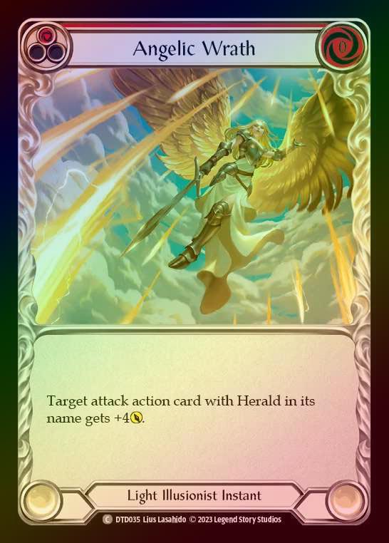 【RF】[Light Illusionist] Angelic Wrath [DTD035-C] (red) Rainbow Foil