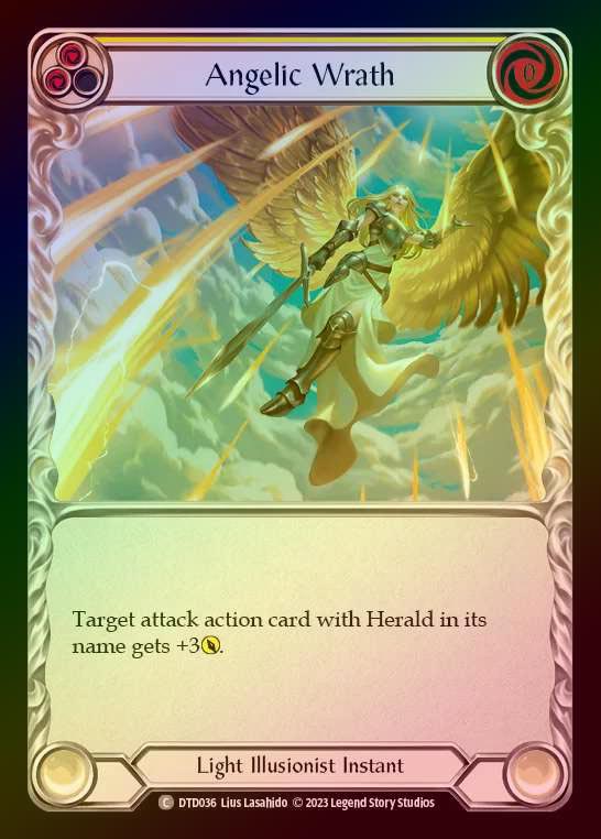 【RF】[Light Illusionist] Angelic Wrath [DTD036-C] (yellow) Rainbow Foil