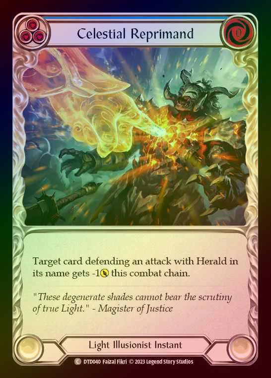 【RF】[Light Illusionist] Celestial Reprimand [DTD040-C] (blue) Rainbow Foil