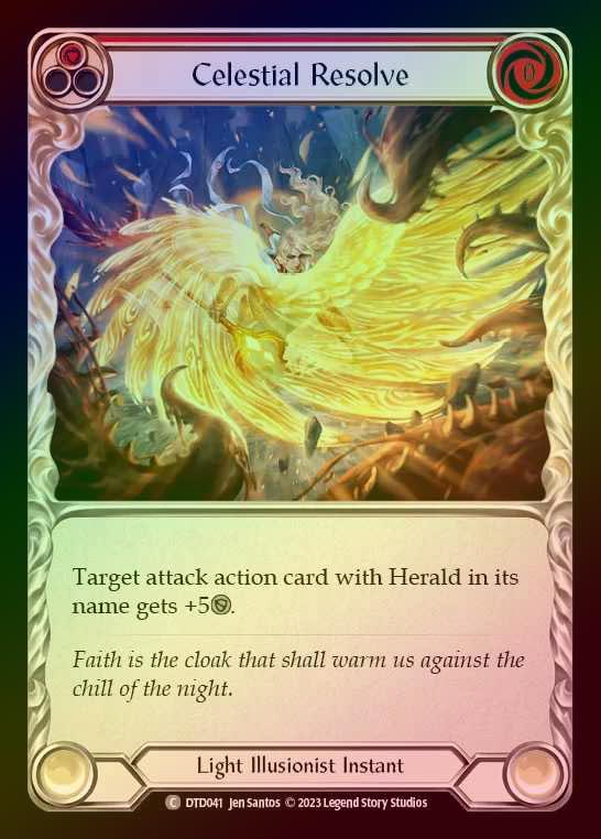 【RF】[Light Illusionist] Celestial Resolve [DTD041-C] (red) Rainbow Foil