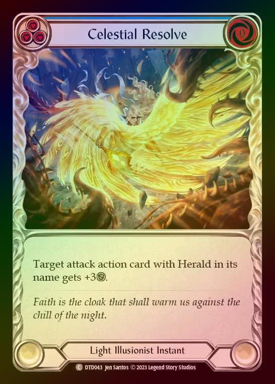 【RF】[Light Illusionist] Celestial Resolve [DTD043-C] (blue) Rainbow Foil
