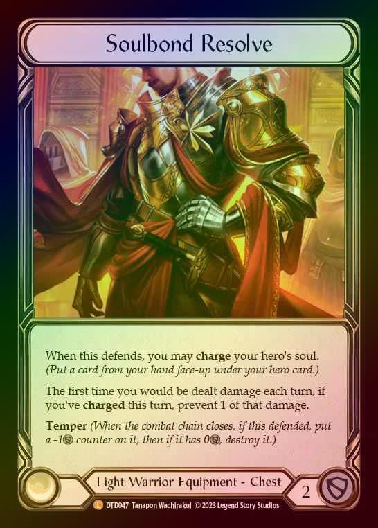 【RF】[Light Warrior] Soulbond Resolve [DTD047-L] Rainbow Foil