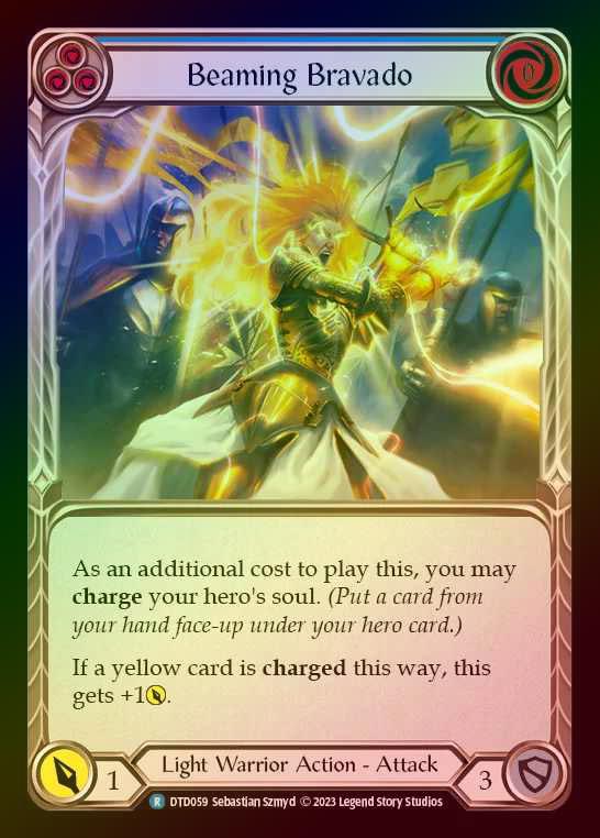 【RF】[Light Warrior] Beaming Bravado [DTD059-R] (blue) Rainbow Foil