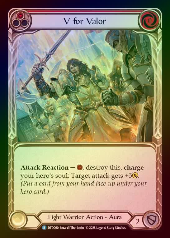 【RF】[Light Warrior] V for Valor [DTD060-R] (red) Rainbow Foil