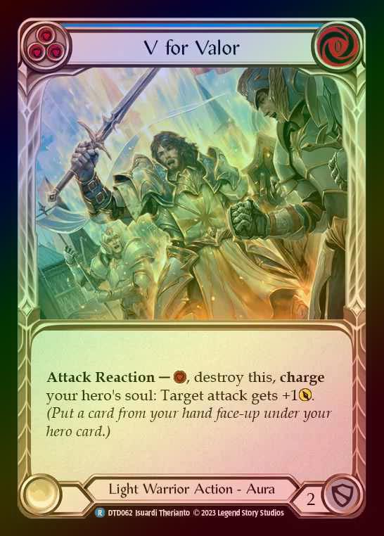【RF】[Light Warrior] V for Valor [DTD062-R] (blue) Rainbow Foil