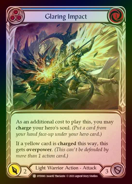 【RF】[Light Warrior] Glaring Impact [DTD065-C] (blue) Rainbow Foil