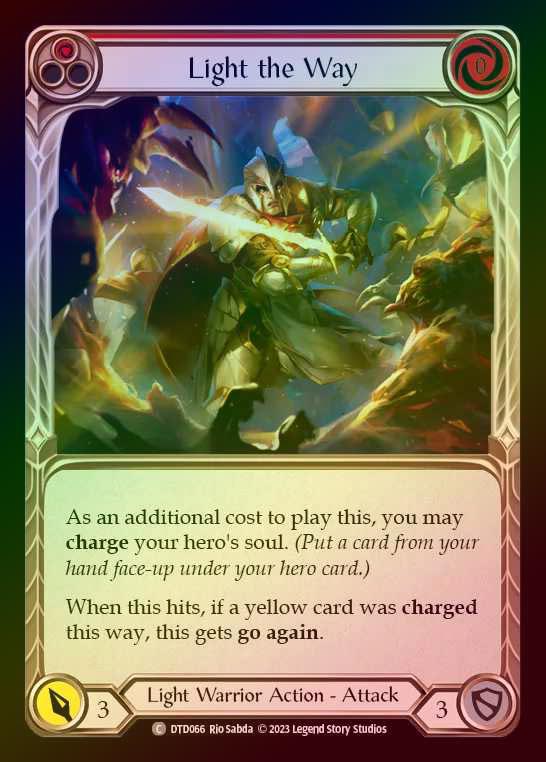 【RF】[Light Warrior] Light the Way [DTD066-C] (red) Rainbow Foil