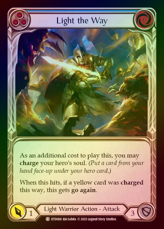 【RF】[Light Warrior] Light the Way [DTD068-C] (blue) Rainbow Foil