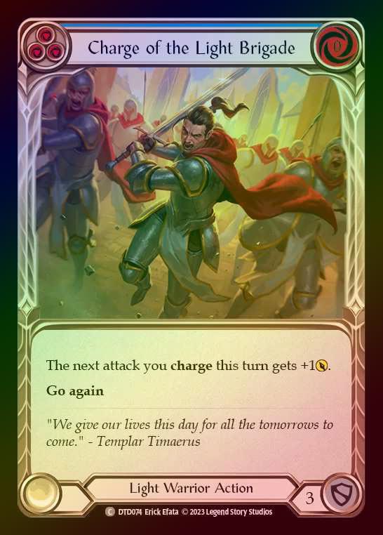 【RF】[Light Warrior] Charge of the Light Brigade [DTD074-C] (blue) Rainbow Foil