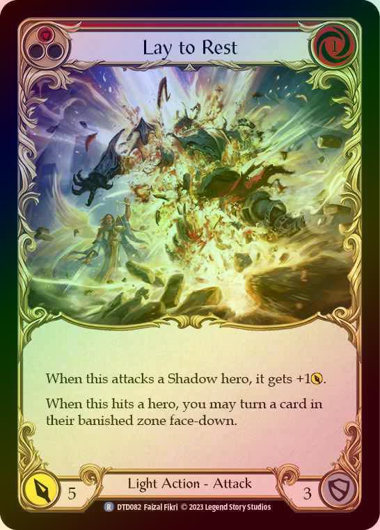 【RF】[Light] Lay to Rest [DTD082-R] (red) Rainbow Foil