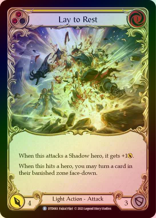 【RF】[Light] Lay to Rest [DTD083-R] (yellow) Rainbow Foil