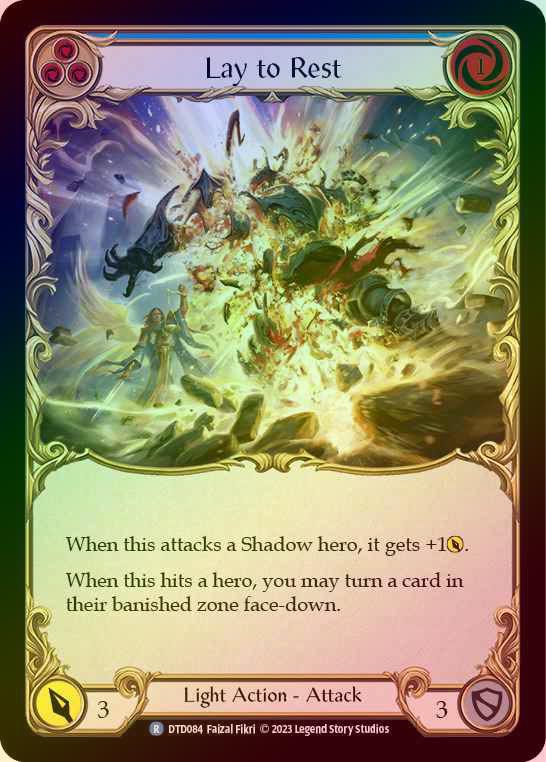 【RF】[Light] Lay to Rest [DTD084-R] (blue) Rainbow Foil