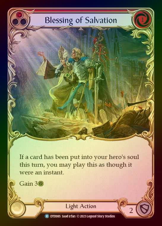 【RF】[Light] Blessing of Salvation [DTD085-R] (red) Rainbow Foil