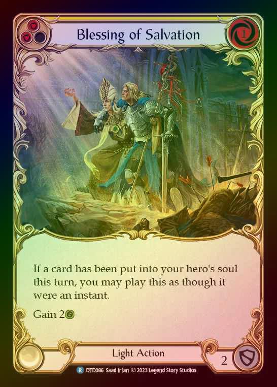 【RF】[Light] Blessing of Salvation [DTD086-R] (yellow) Rainbow Foil