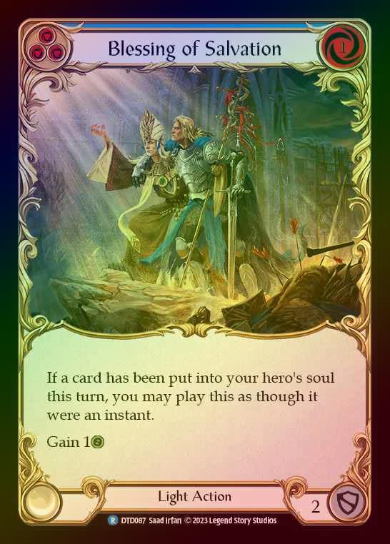 【RF】[Light] Blessing of Salvation [DTD087-R] (blue) Rainbow Foil