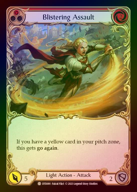【RF】[Light] Blistering Assault [DTD091-C] (red) Rainbow Foil