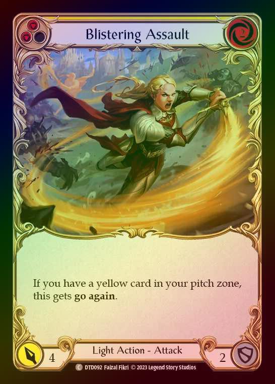 【RF】[Light] Blistering Assault [DTD092-C] (yellow) Rainbow Foil