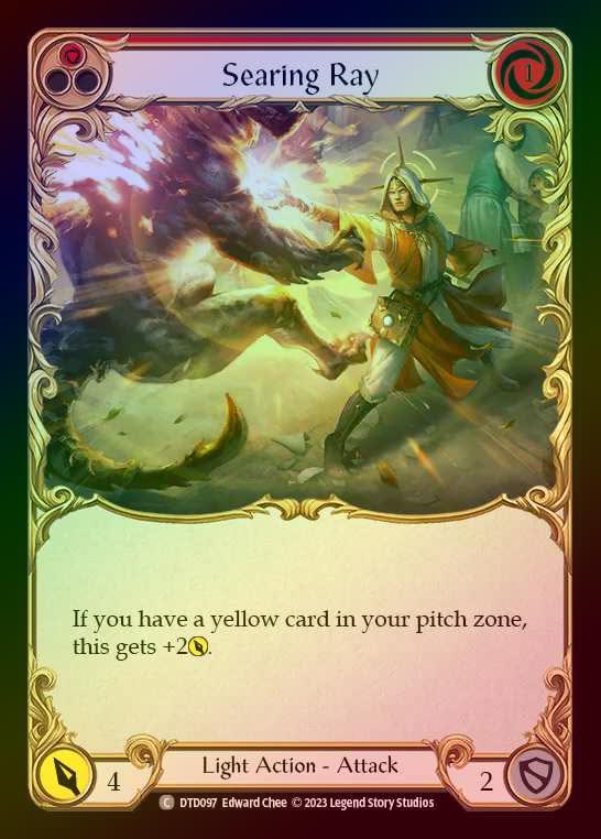 【RF】[Light] Searing Ray [DTD097-C] (red) Rainbow Foil