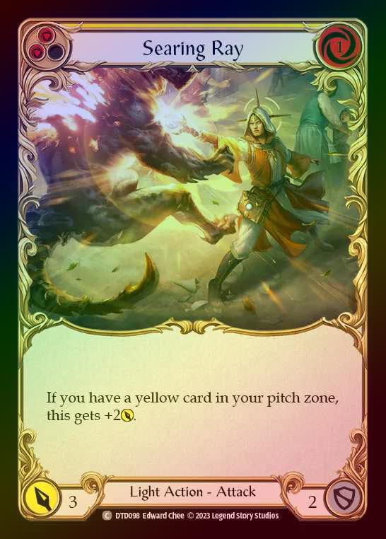 【RF】[Light] Searing Ray [DTD098-C] (yellow) Rainbow Foil