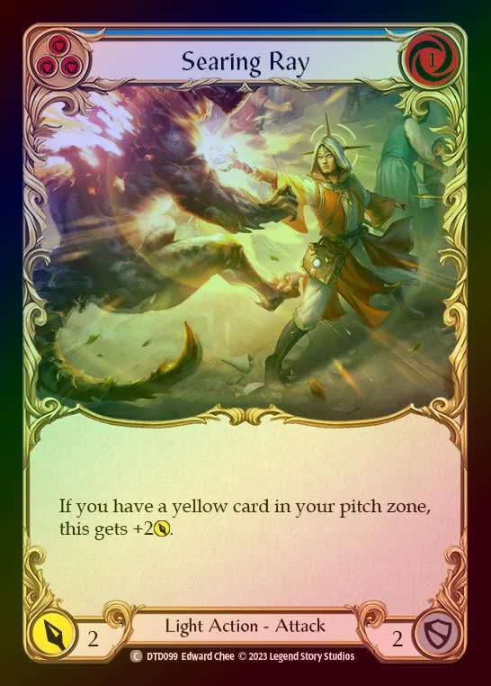 【RF】[Light] Searing Ray [DTD099-C] (blue) Rainbow Foil