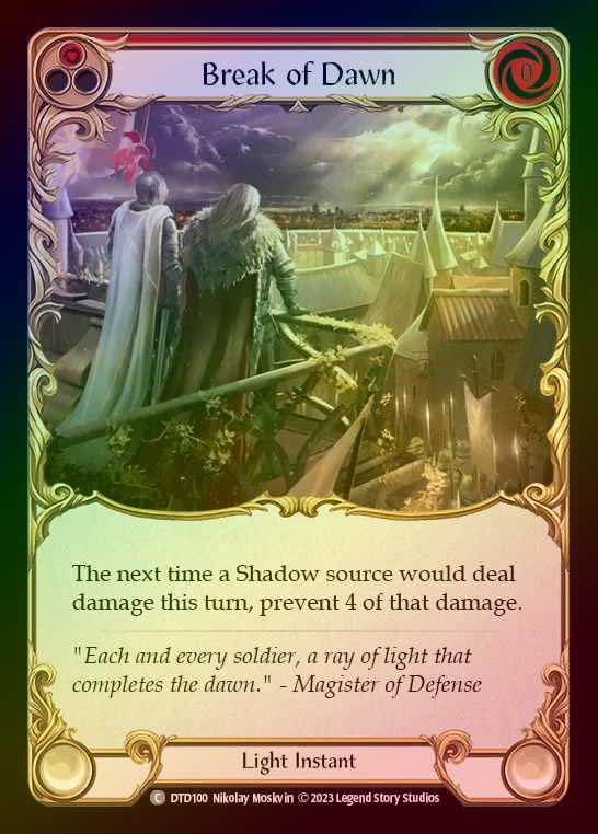 【RF】[Light] Break of Dawn [DTD100-C] (red) Rainbow Foil