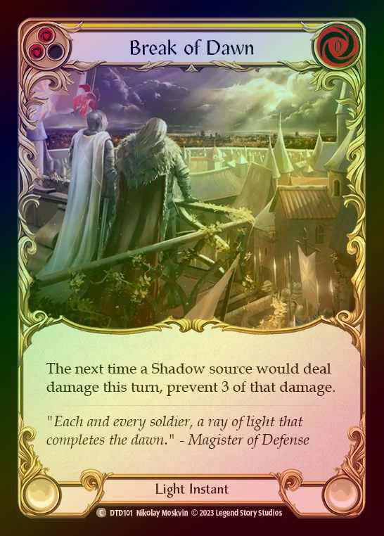【RF】[Light] Break of Dawn [DTD101-C] (yellow) Rainbow Foil