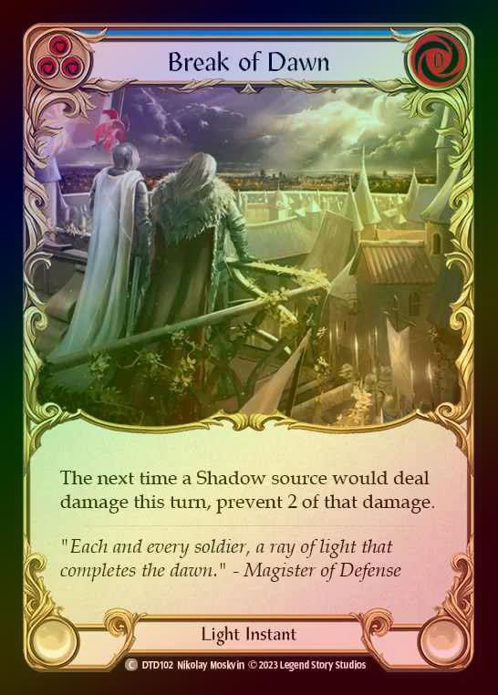 【RF】[Light] Break of Dawn [DTD102-C] (blue) Rainbow Foil